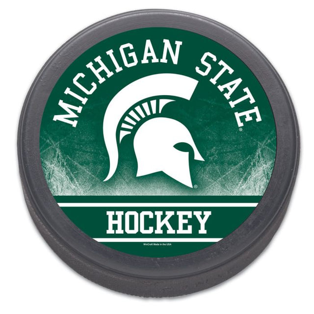 Michigan State Spartans Hockey Puck Packaged