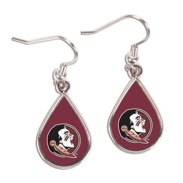 Florida State Seminoles tear Earrings Jewelry Carded Tear Drop