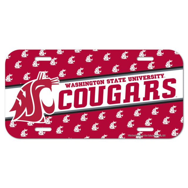 Washington State Cougars License Plate