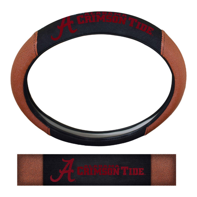 Funda para volante Alabama Crimson Tide de piel de cerdo de primera calidad