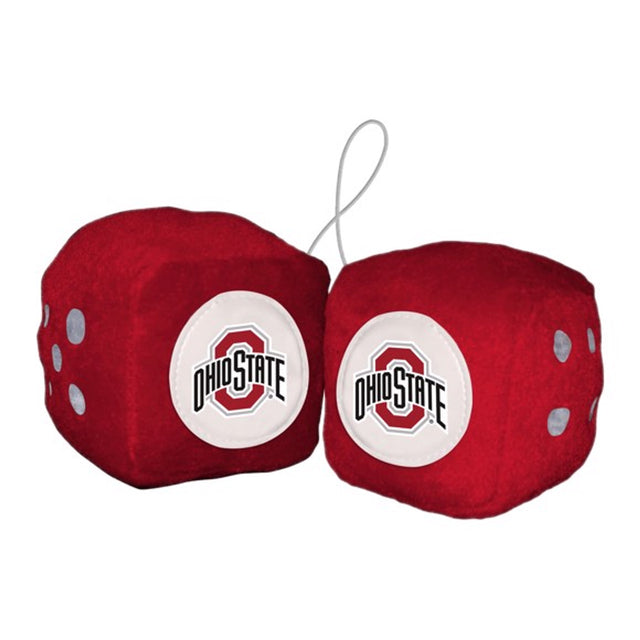 Dados peludos de los Buckeyes del estado de Ohio