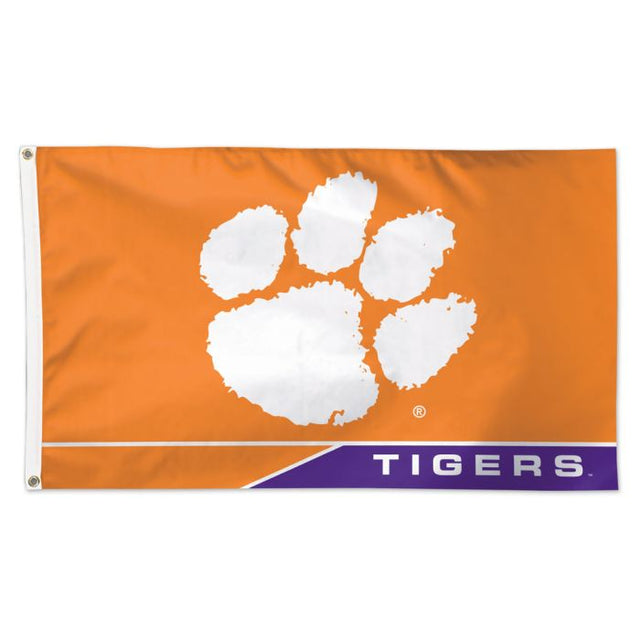 Bandera de los Tigres de Clemson: Deluxe, 3' x 5'