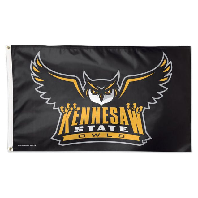 Bandera de lujo de los Kennesaw State Owls, 3 x 5 pies