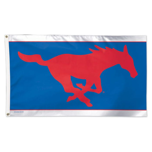 Bandera de los Mustangs Metodistas del Sur - Deluxe 3' X 5'