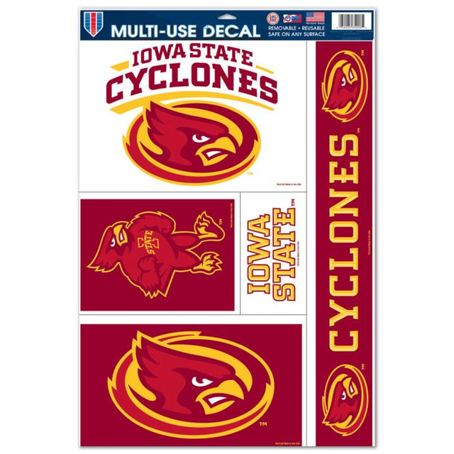 Calcomanía multiusos de Iowa State Cyclones, 11" x 17"