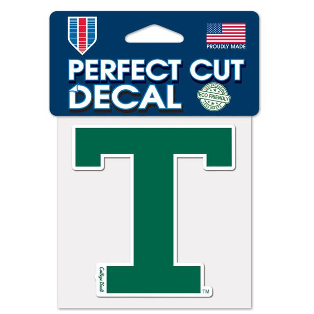 Tulane Green Wave /College Vault Perfect Cut Color Decal 4" x 4"