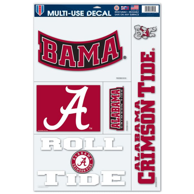 Alabama Crimson Tide Multi Use Decal 11" x 17"