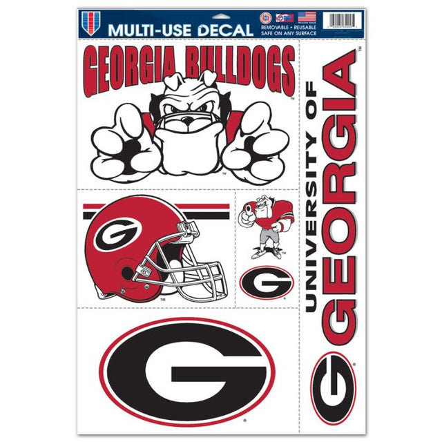 Georgia Bulldogs Multi Use Decal 11" x 17"