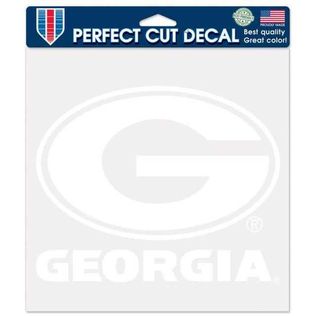 Georgia Bulldogs Perfect Cut Decals 8" x 8"