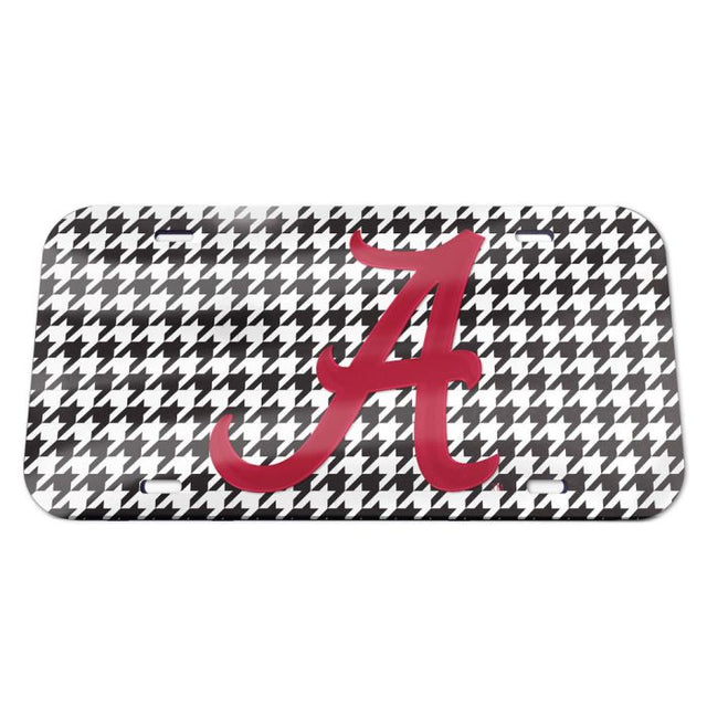 Matrícula acrílica especial Alabama Crimson Tide/Houndstooth