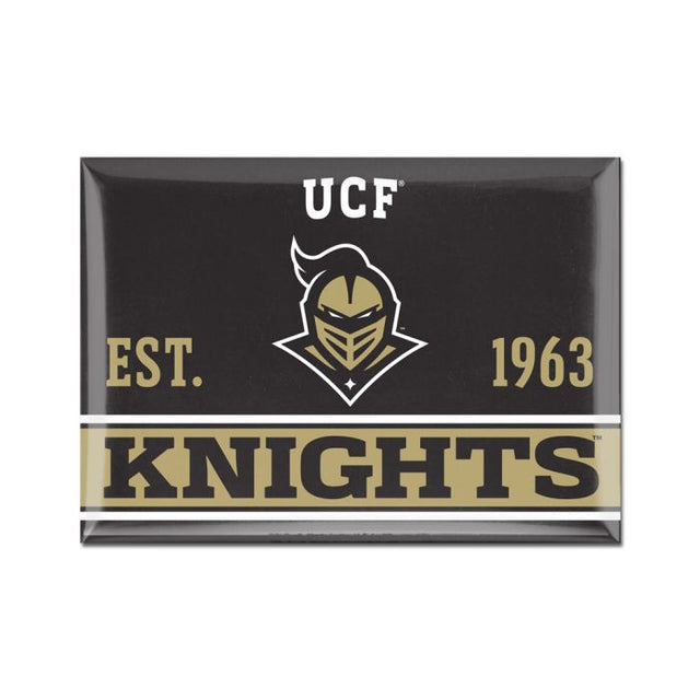 Imán de metal de los Caballeros de la UCF de 2,5" x 3,5"