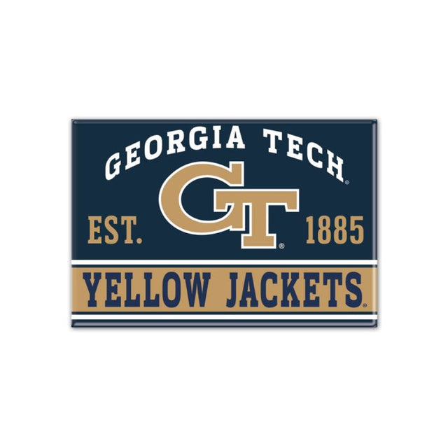 Georgia Tech Yellow Jackets Metal Magnet 2.5" x 3.5"