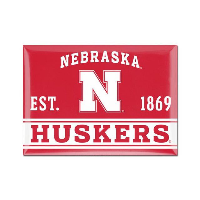 Nebraska Cornhuskers Metal Magnet 2.5" x 3.5"