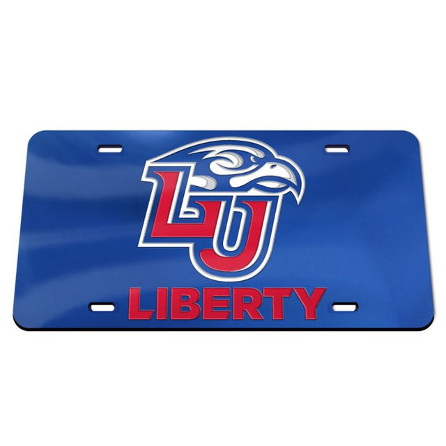 Placa de matrícula acrílica especial Liberty Flames