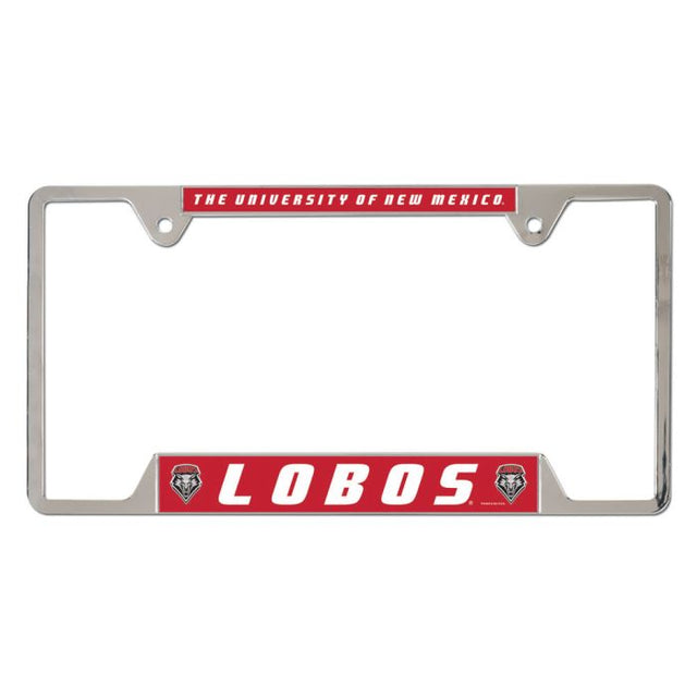 New Mexico Lobos Metal License Plate Frame