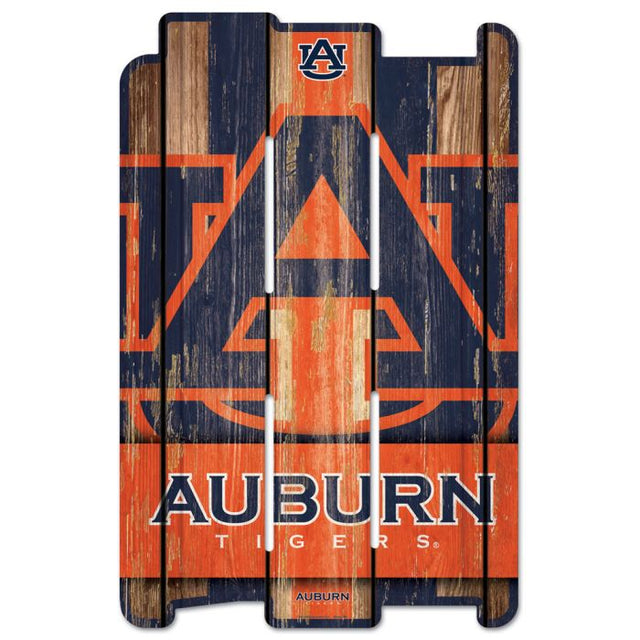 Letrero de madera para cerca de los Auburn Tigers