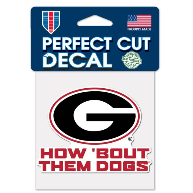 Georgia Bulldogs Perfect Cut Color Decal 4" x 4"