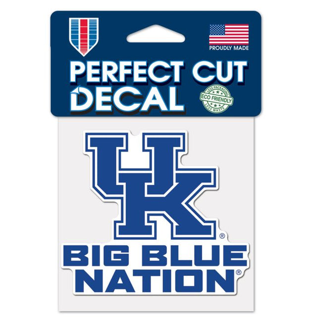 Calcomanía de color de corte perfecto de Kentucky Wildcats de 4" x 4"