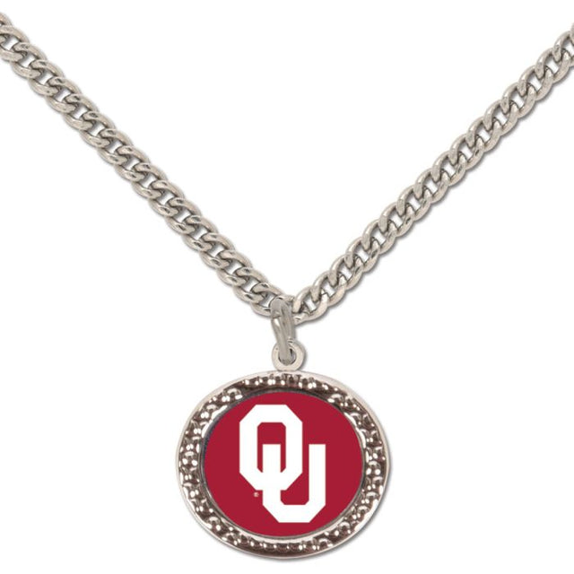 Collar con dije de los Oklahoma Sooners y tarjeta de joyería