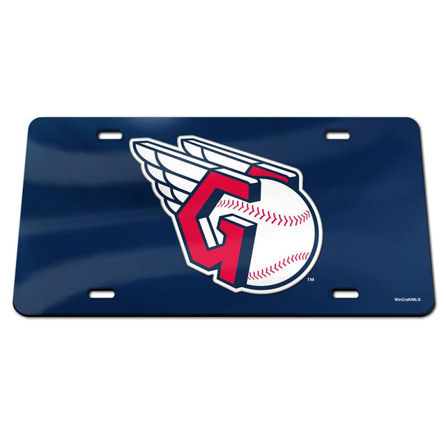 Cleveland Guardians License Plate Acrylic Blue