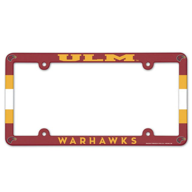 Louisiana - Monroe War Hawks Lic Plate Frame Full Color