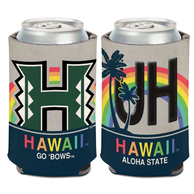 Hawaii Warriors LICENSE PLATE Can Cooler 12 oz.