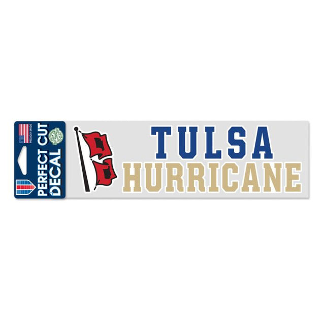 Tulsa Golden Hurricanes Perfect Cut Decals 3" x 10"