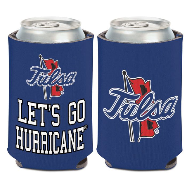 Enfriador de latas SLOGAN de Tulsa Golden Hurricanes de 12 oz.