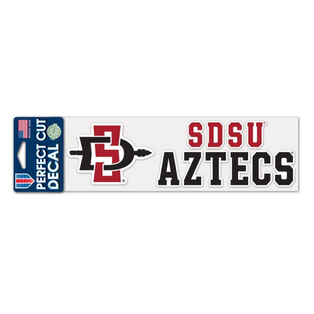 Calcomanías de corte perfecto de San Diego State Aztecs de 3" x 10"