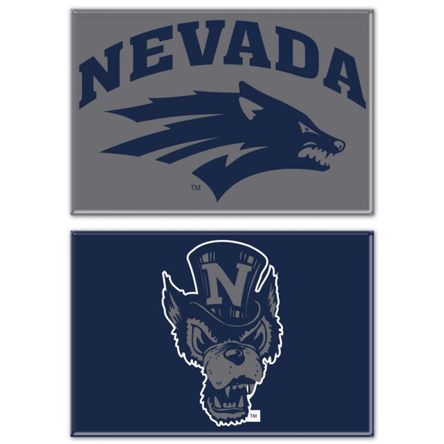 Nevada Wolf Pack Rectangle Magnet, 2pack 2" x 3"