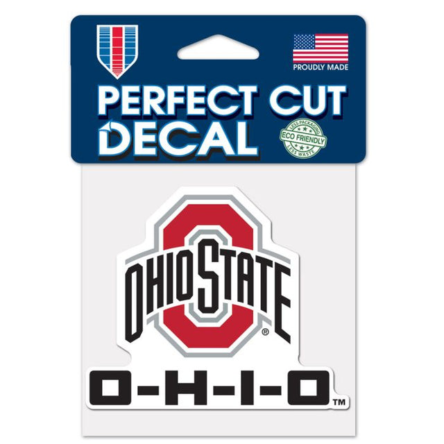 Ohio State Buckeyes Perfect Cut Color Decal 4" x 4"