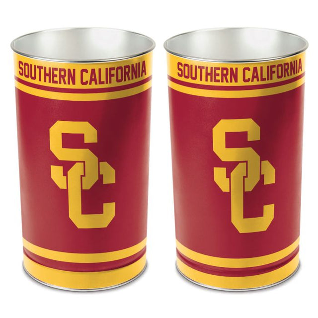 Papelera USC Trojans - cónica, 15" de alto