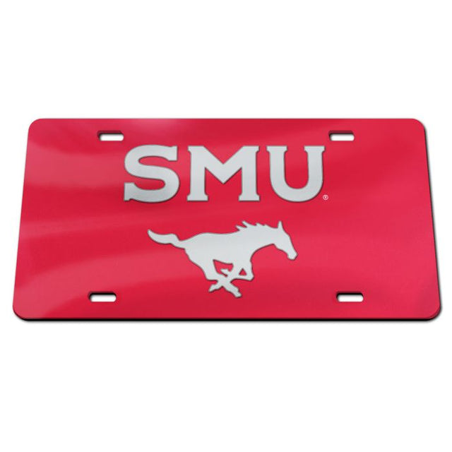 Southern Methodist Mustangs Acrylic Classic License Plates