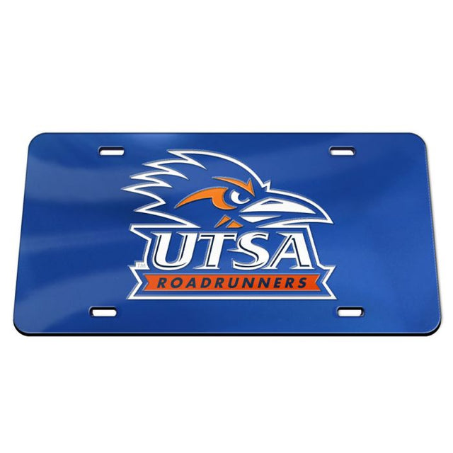 Texas San Antonio Roadrunners Specialty Acrylic License Plate