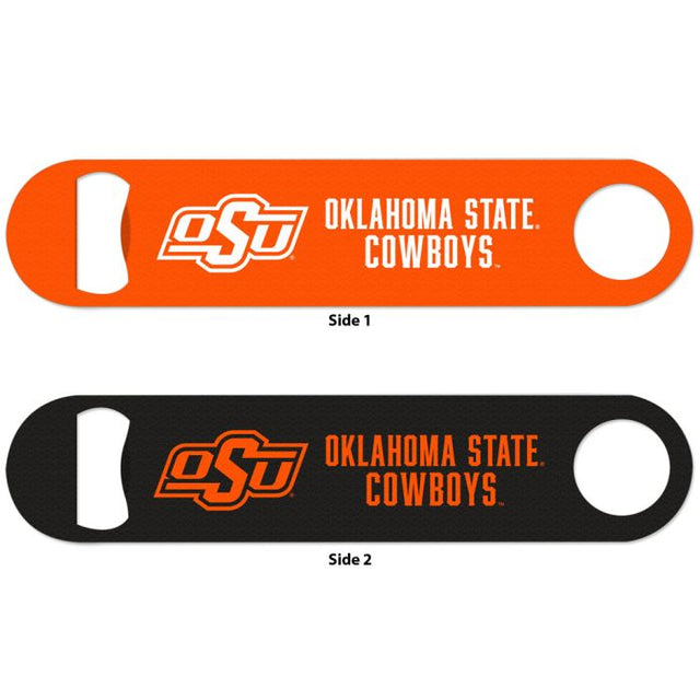 Abridor de botellas de metal de dos caras de los Oklahoma State Cowboys