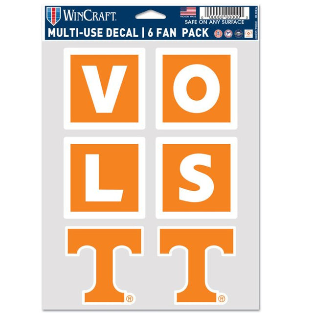 Tennessee Volunteers Multi Use 6 Fan Pack