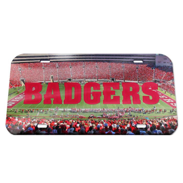 Wisconsin Badgers Specialty Acrylic License Plate