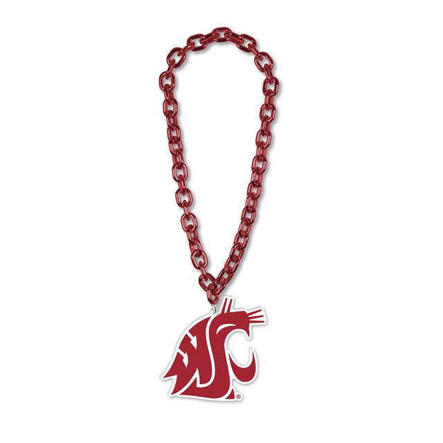 Collar con cadena de abanico grande de los Washington State Cougars