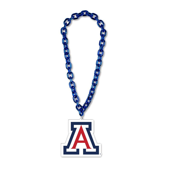 Collar con cadena de gran fanático de los Arizona Wildcats