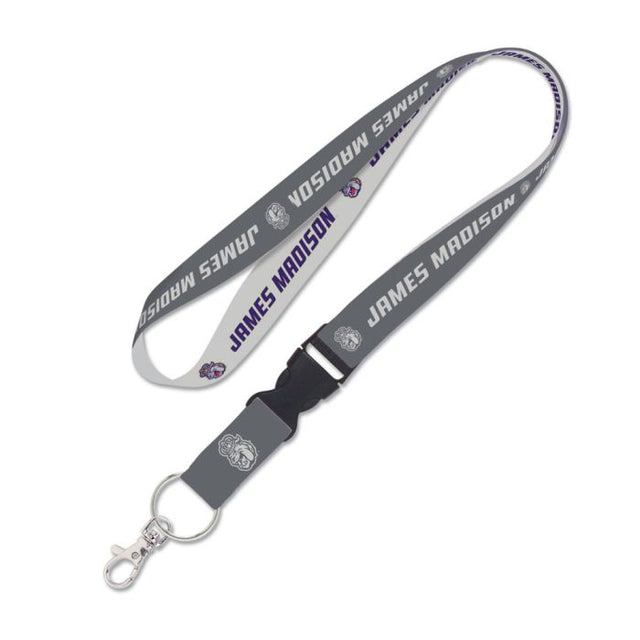 James Madison Dukes CHARCOAL Lanyard w/detachable buckle 1"