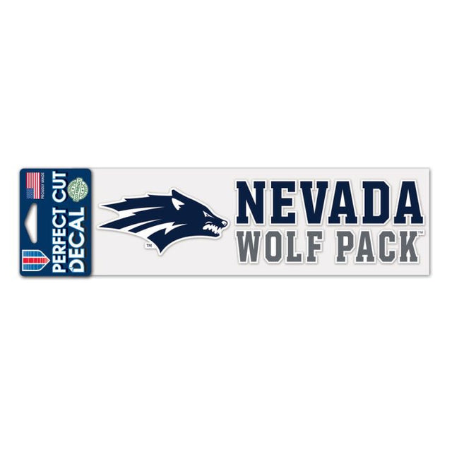 Calcomanías de corte perfecto de Nevada Wolf Pack de 3" x 10"