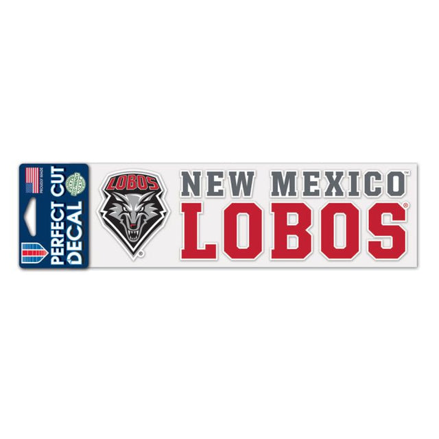 New Mexico Lobos Perfect Cut Decals 3" x 10"