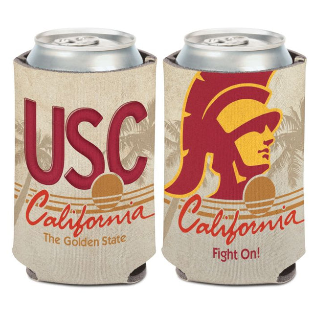 Enfriador de latas con placa de matrícula de USC Trojans de 12 oz.