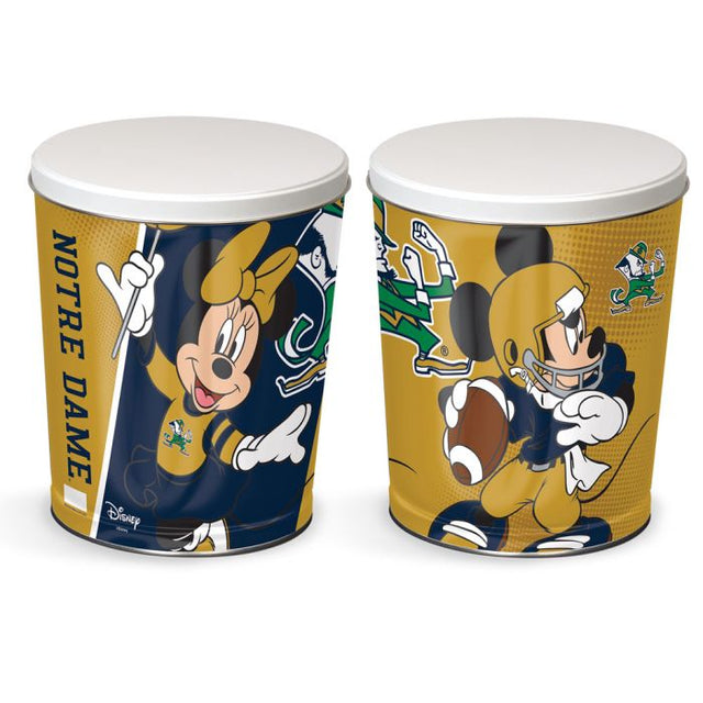 Notre Dame Fighting Irish / Disney MICKEY MOUSE FOOTBALL Gift Tin tapered 3 gallon