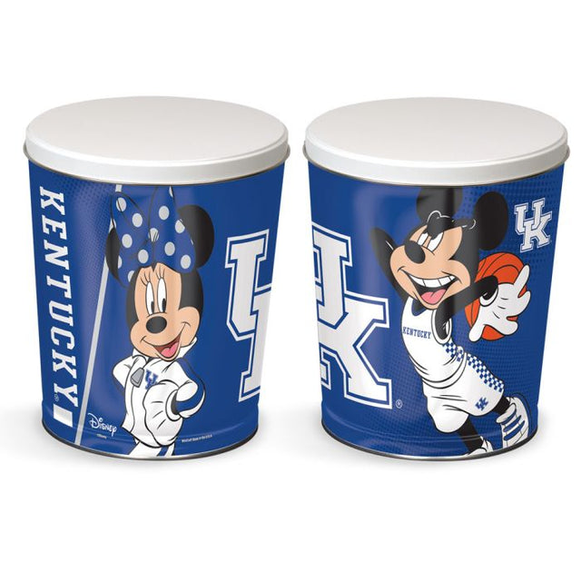 Kentucky Wildcats / Disney MICKEY MOUSE BASKETBALL Gift Tin tapered 3 gallon