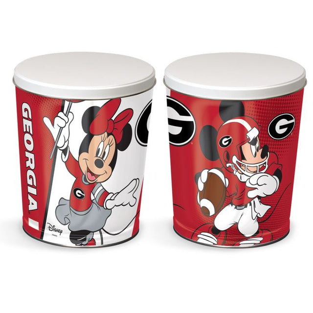 Lata de regalo cónica de 3 galones con diseño de MICKEY MOUSE FOOTBALL de Georgia Bulldogs/Disney