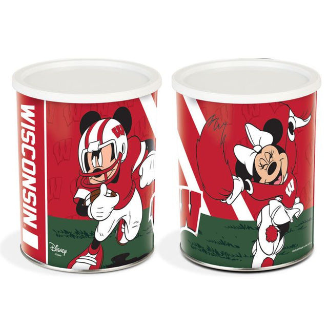 Lata de regalo de 1 galón de Mickey Mouse Football de Wisconsin Badgers/Disney