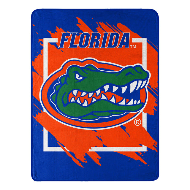 Florida Gators Blanket 46x60 Micro Raschel Dimensional Design Rolled