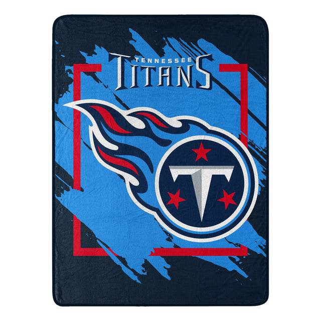 Manta de los Tennessee Titans de 46 x 60, diseño dimensional Micro Raschel, enrollada