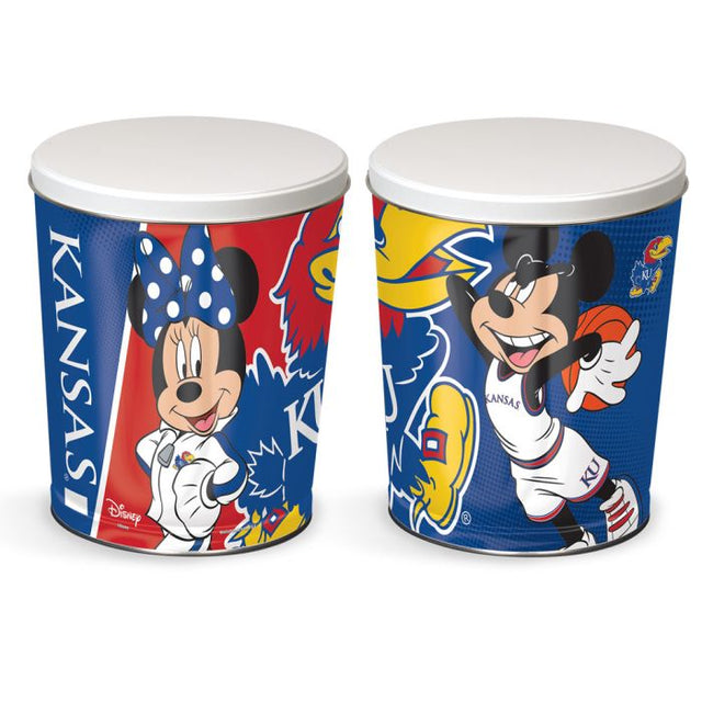 Kansas Jayhawks / Disney DISNEY Gift Tin tapered 3 gallon